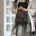 Leather Pocket Square Backpack — структурированный рюкзак с кожаными акцентами для активных будней и поездок