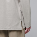 Ponte Mock Neck Long Sleeve T-Shirt [Mushroom]