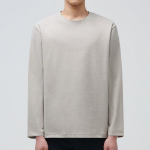 Ponte Crew Neck Long Sleeve T-Shirt [Mushroom]
