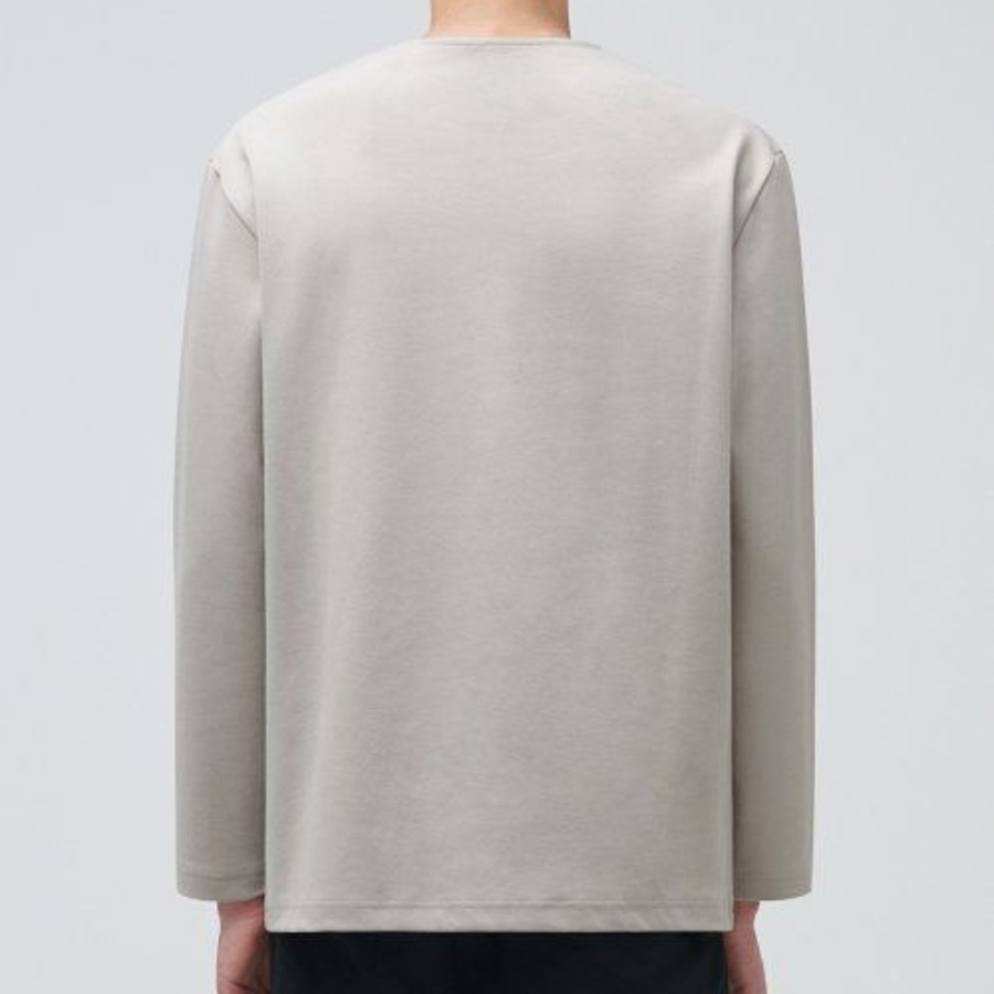 Ponte Crew Neck Long Sleeve T-Shirt [Mushroom]