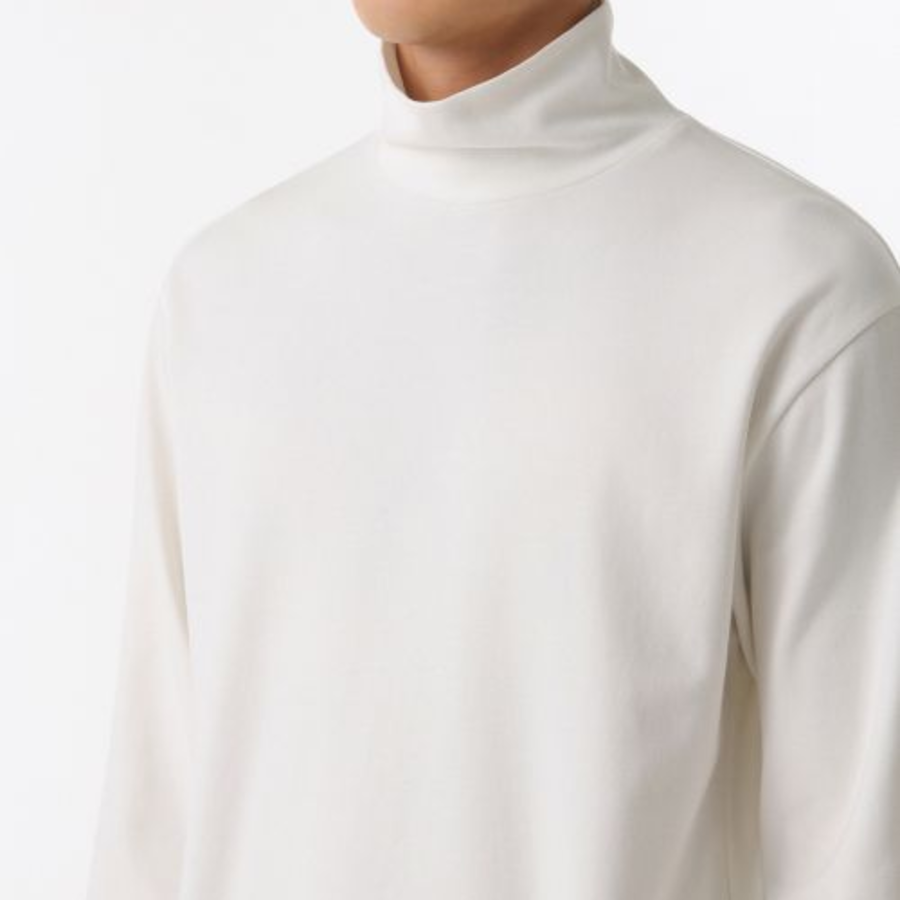 [HeatStandard] Turtleneck Long Sleeve T-Shirt [Cream]