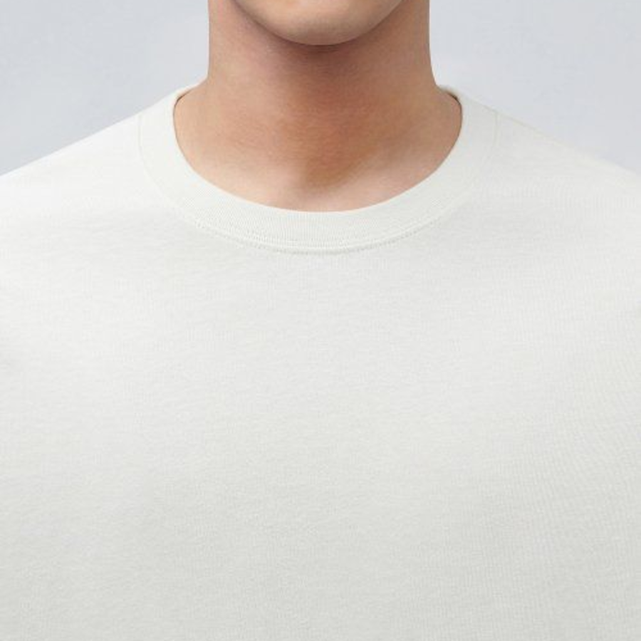 Crew Neck Long Sleeve T-Shirt [Dusty Cream]