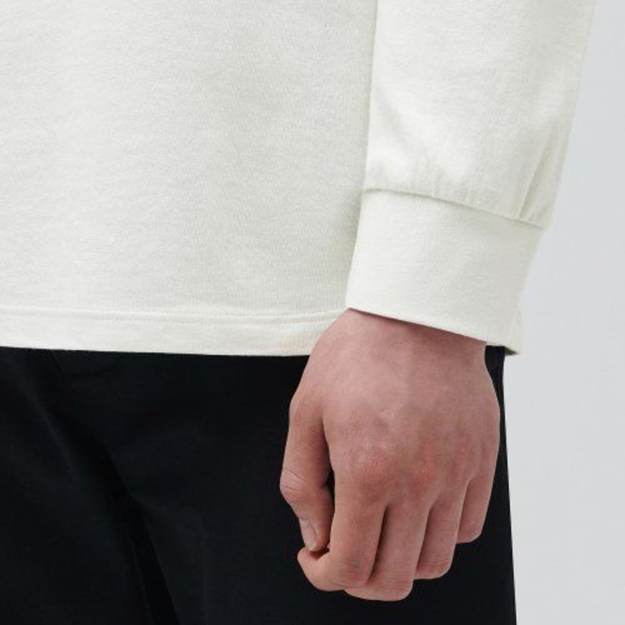 Crew Neck Long Sleeve T-Shirt [Dusty Cream]