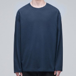 [CoolStandard] Crew Neck Long Sleeve T-Shirt [Turquoise]