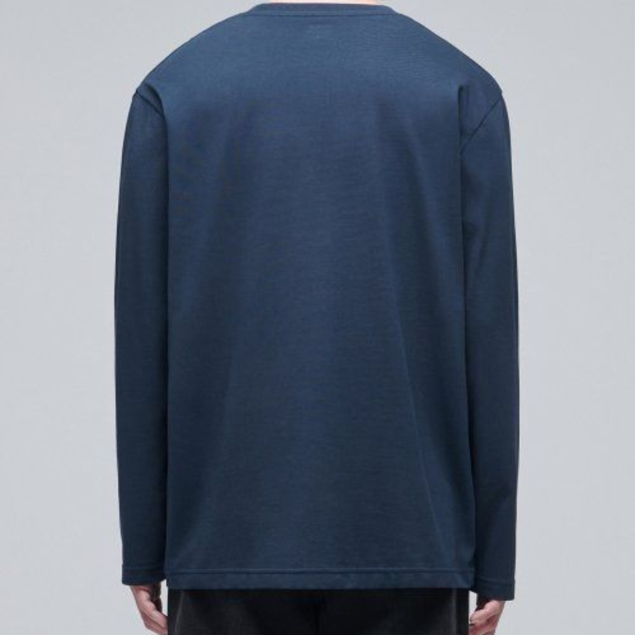 [CoolStandard] Crew Neck Long Sleeve T-Shirt [Turquoise]