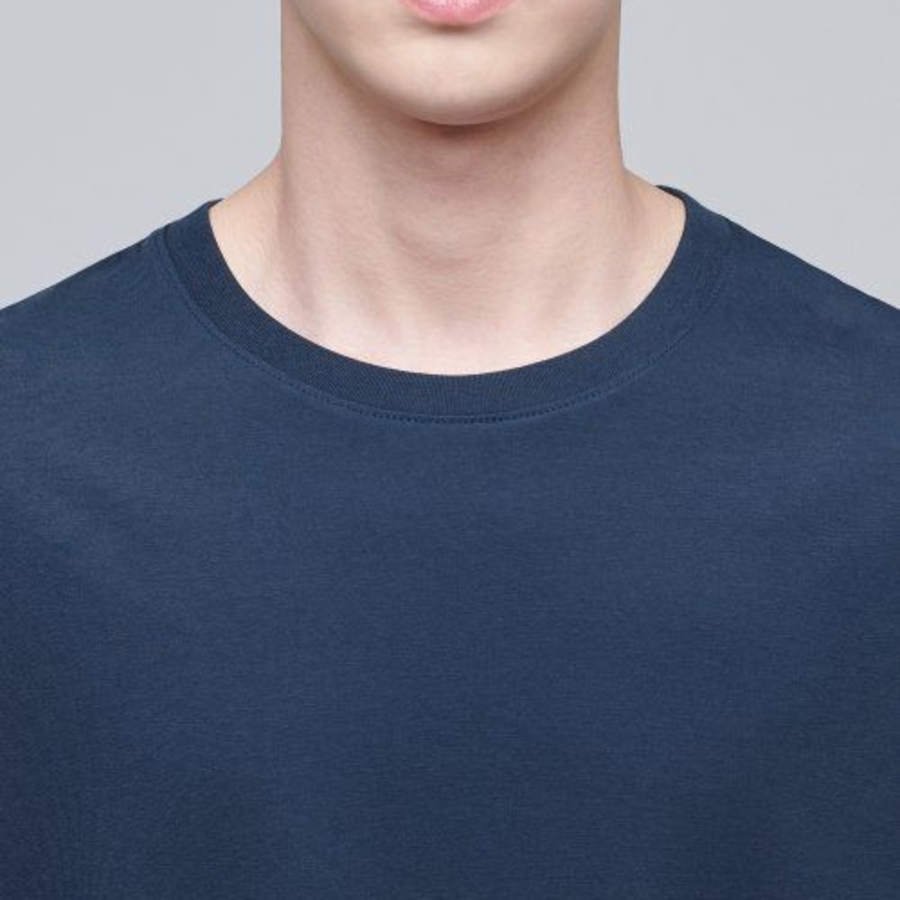 [CoolStandard] Crew Neck Long Sleeve T-Shirt [Turquoise]