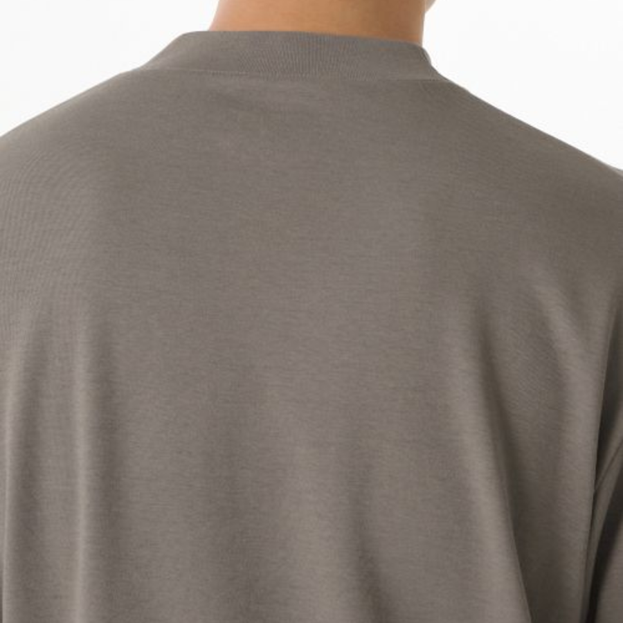 [HeatStandard] Mock Neck Long Sleeve T-Shirt [Taupe]