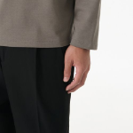 [HeatStandard] Mock Neck Long Sleeve T-Shirt [Taupe]