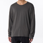 Relaxed CR Scoop Neck Long Sleeve T-Shirt [Gunmetal]
