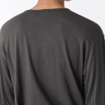 Relaxed CR Scoop Neck Long Sleeve T-Shirt [Gunmetal]