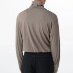 CR Turtle Neck Long Sleeve T-Shirt [Taupe]