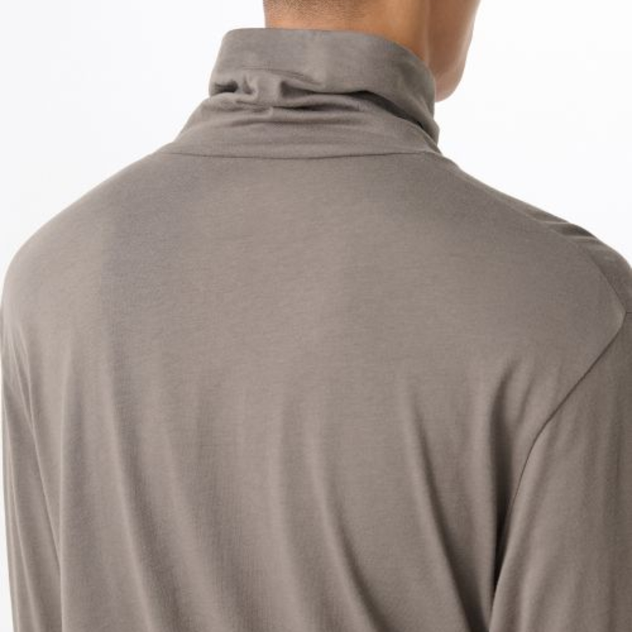 CR Turtle Neck Long Sleeve T-Shirt [Taupe]