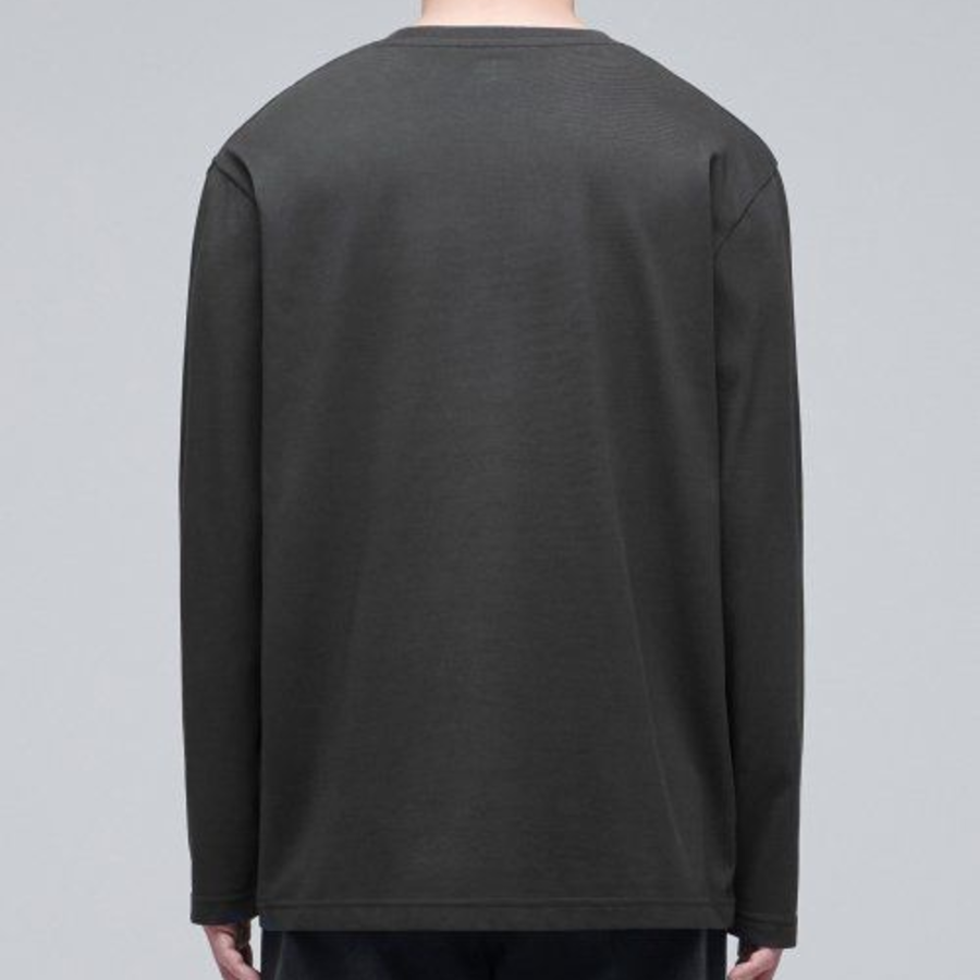 [CoolStandard] Crew Neck Long Sleeve T-Shirt [Gunmetal]