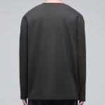 [CoolStandard] Crew Neck Long Sleeve T-Shirt [Gunmetal]