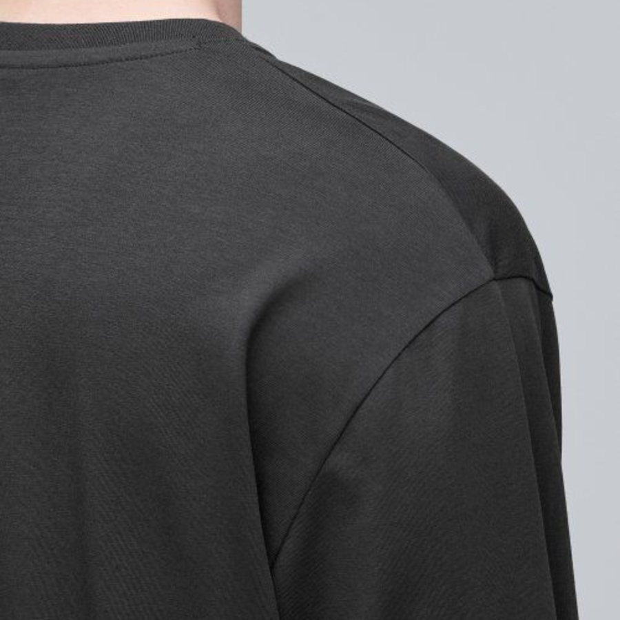 [CoolStandard] Crew Neck Long Sleeve T-Shirt [Gunmetal]