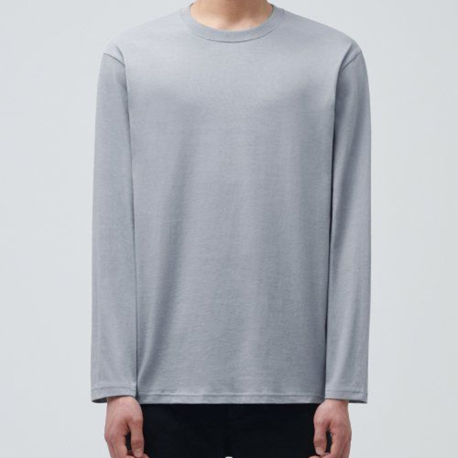 Basic Long Sleeve T-Shirt [Gray]