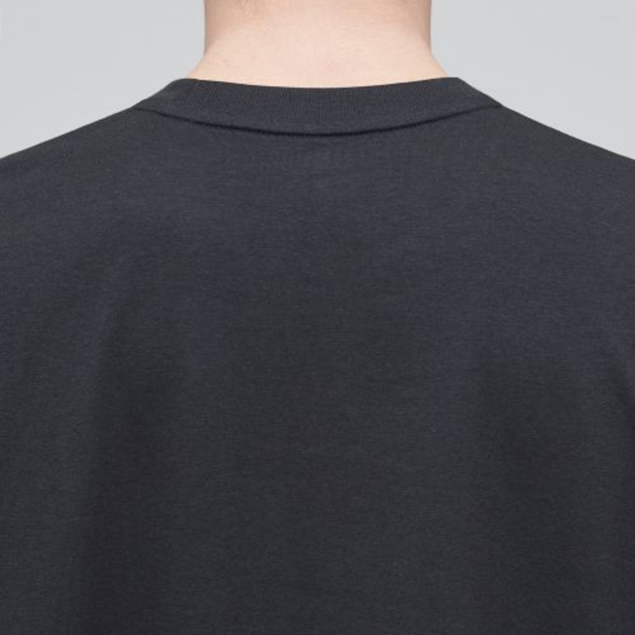 [CoolStandard] Crew Neck Long Sleeve T-Shirt [Dark Gray]