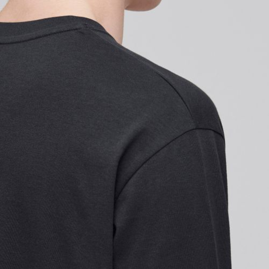 [CoolStandard] Crew Neck Long Sleeve T-Shirt [Dark Gray]
