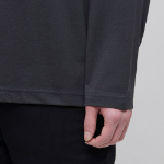 [CoolStandard] Crew Neck Long Sleeve T-Shirt [Dark Gray]