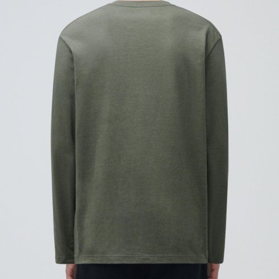 Basic Long Sleeve T-Shirt [Light Khaki]