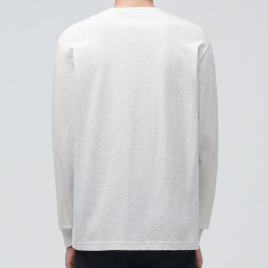 Crew Neck Long Sleeve T-Shirt [Oatmeal]