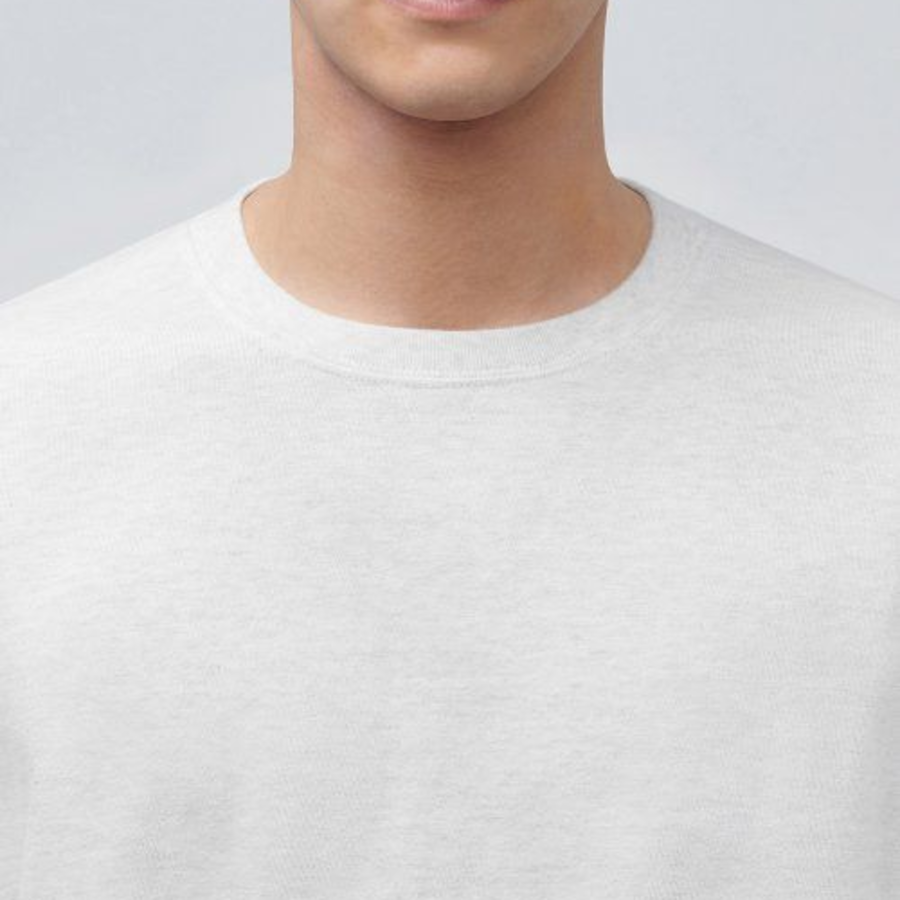 Crew Neck Long Sleeve T-Shirt [Oatmeal]