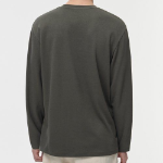 [HeatStandard] Crew Neck Long Sleeve T-Shirt [Dusty Khaki]