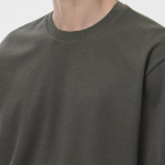 [HeatStandard] Crew Neck Long Sleeve T-Shirt [Dusty Khaki]