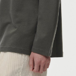 [HeatStandard] Crew Neck Long Sleeve T-Shirt [Dusty Khaki]