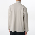 [HeatStandard] Turtle Neck Long Sleeve T-Shirt [Light Beige]