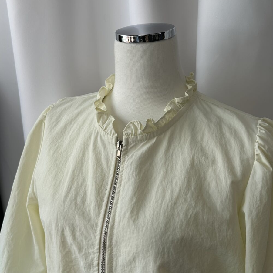 Seed – Frill String Waist Cropped Wind Blouse Jacket