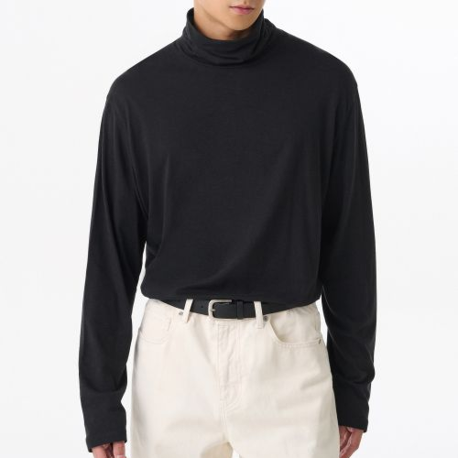 CR Turtle Neck Long Sleeve T-Shirt [Black]