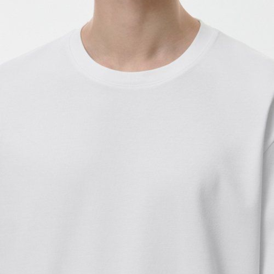 [HeatStandard] Crew Neck Long Sleeve T-Shirt [White]