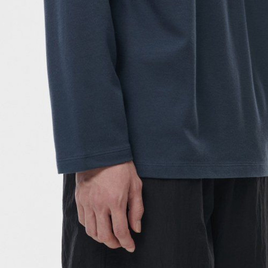 [HeatStandard] Crew Neck Long Sleeve T-Shirt [Turquoise]