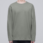 Basic Long Sleeve T-Shirt [Khaki Grey]