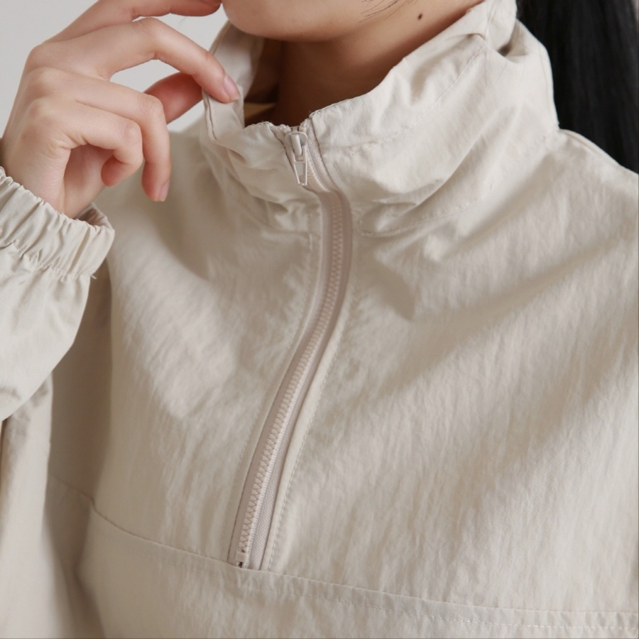 Wind – String Half-Zip Windbreaker Jacket