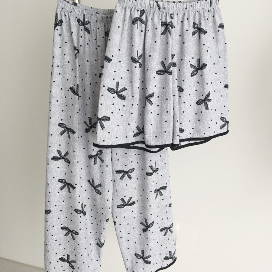 Threebon – Dot Pattern 3-Piece Homewear Set