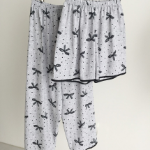 Threebon – Dot Pattern 3-Piece Homewear Set