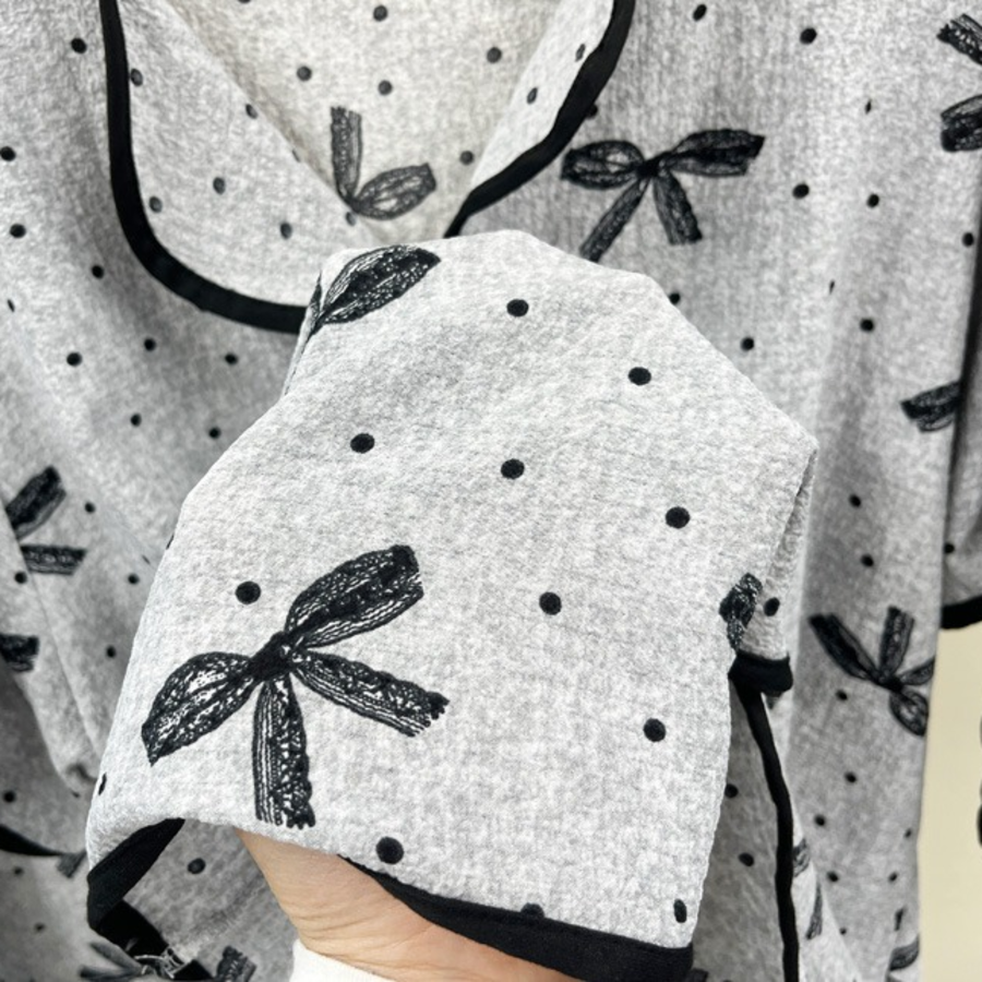 Threebon – Dot Pattern 3-Piece Homewear Set