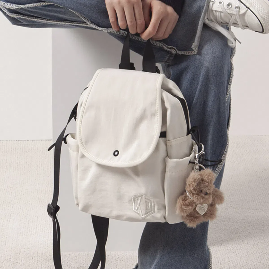 Nylon String Two-Pocket Mini Backpack — лёгкий и практичный рюкзак в компактном формате