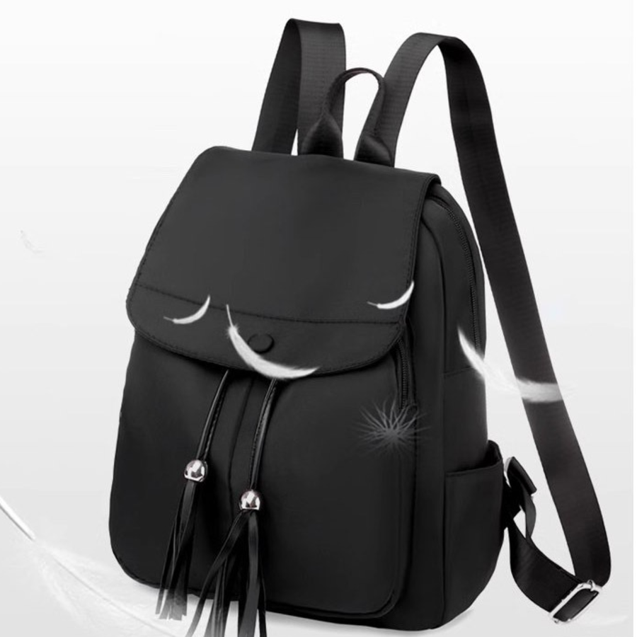 Tassel Casual Waterproof Leather Bucket Backpack — универсальный рюкзак в форме мешка с водоотталкивающим эффектом