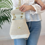 High-Quality Rattan Chain Mini Backpack — плетёный акцент с городским шиком