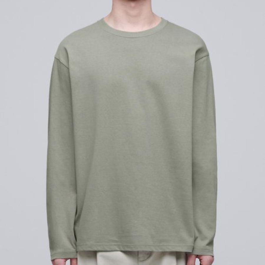Cooltandard Crew Neck Long Sleeve T-shirt [Pistachio]
