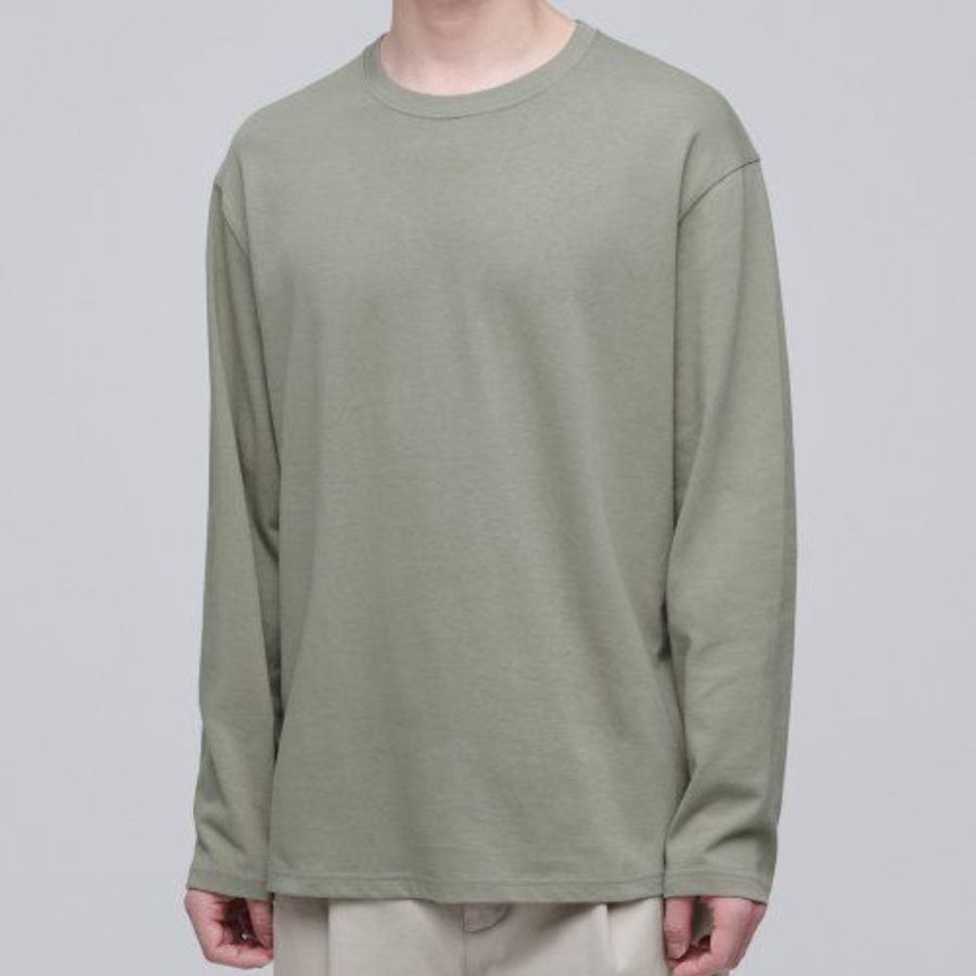 Cooltandard Crew Neck Long Sleeve T-shirt [Pistachio]