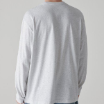 Cooltandard Crew Neck Long Sleeve T-shirt [Light Gray]