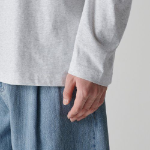 Cooltandard Crew Neck Long Sleeve T-shirt [Light Gray]