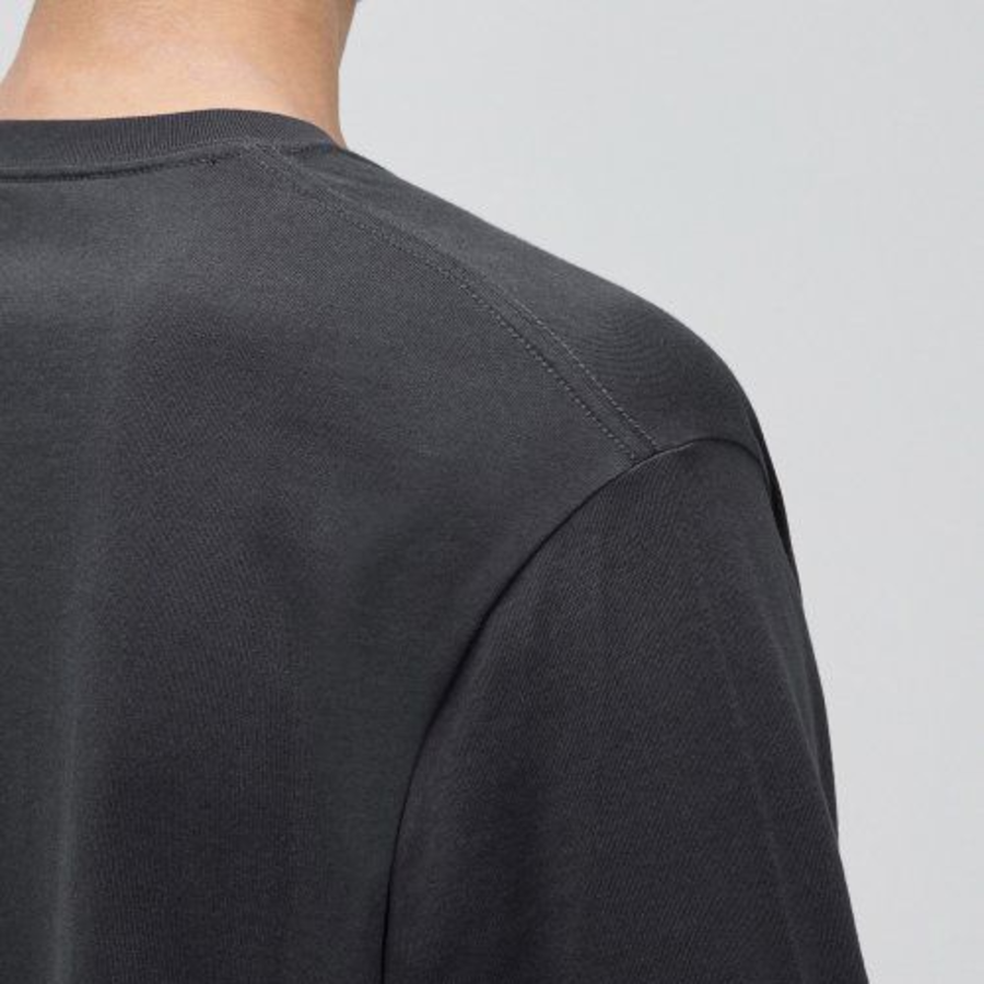 Cooltandard Crew Neck Long Sleeve T-shirt [Dark Gray]