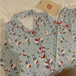 KT Vivid Stripe Kitty Pajama Se