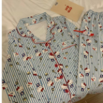 KT Vivid Stripe Kitty Pajama Se