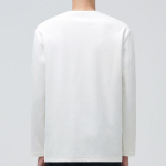 Cooltandard Ponte Crew Neck Long Sleeve T-shirt [Off White]